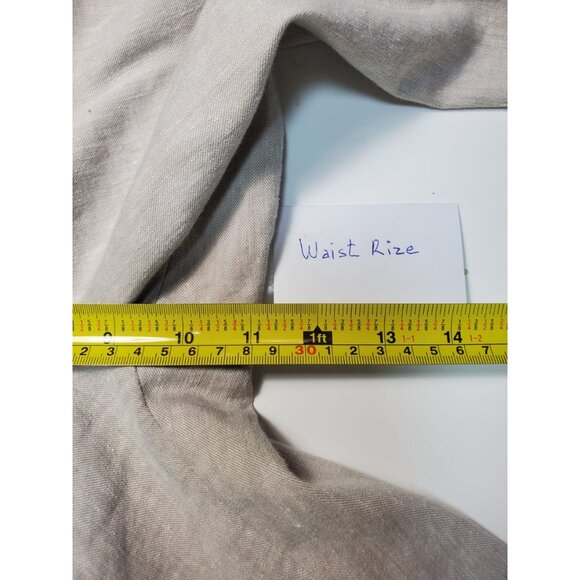 Gap Perfect Trouser Women Size 8 R Stretch Mid Rise Beige Wide-Leg All Occasion - Picture 8 of 9